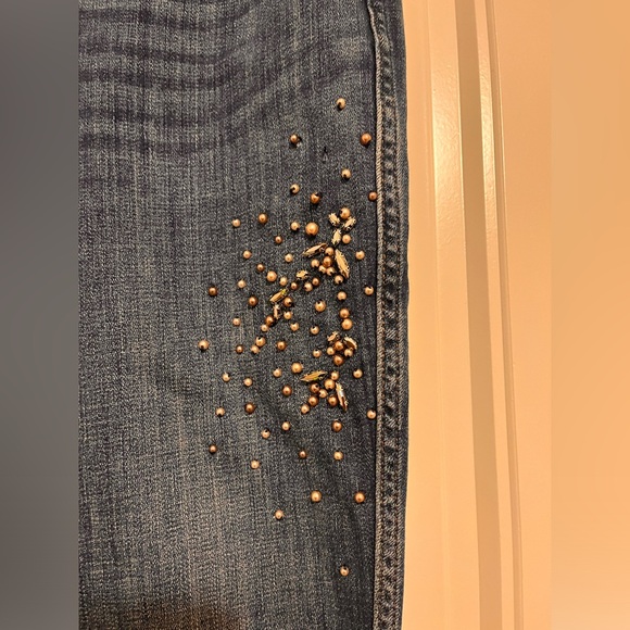 White House Black Market Beaded Skinny Flare - Picture 6 of 8